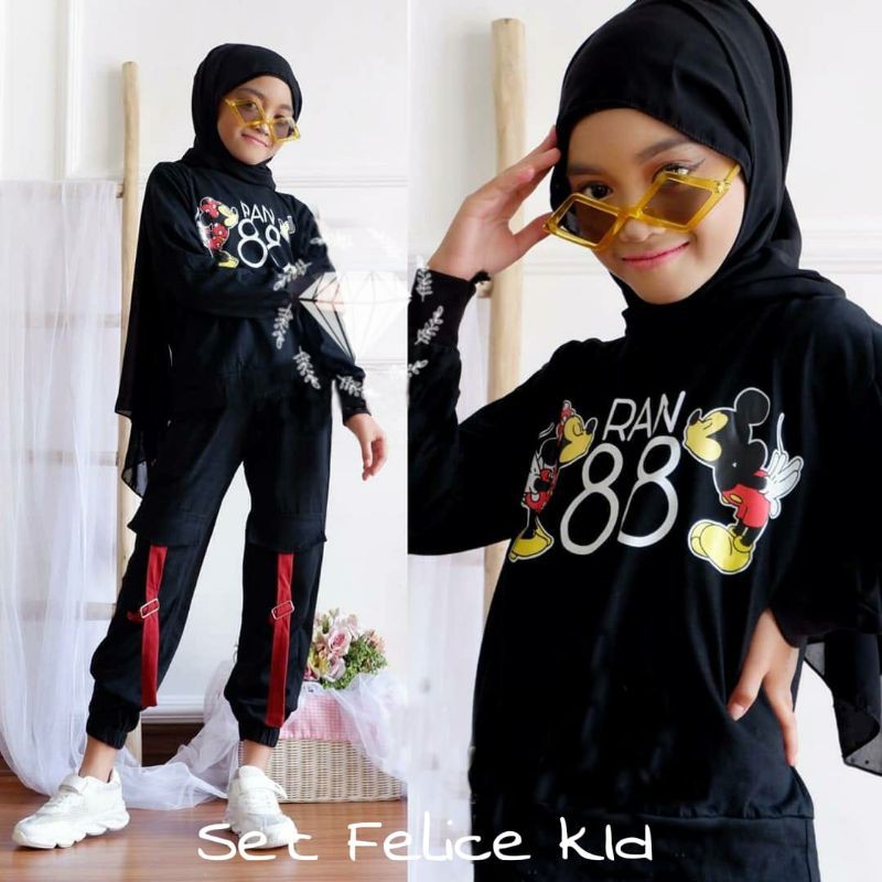 SET CELANA FELICE KID ANAK, BABYTERRY, SETELAN