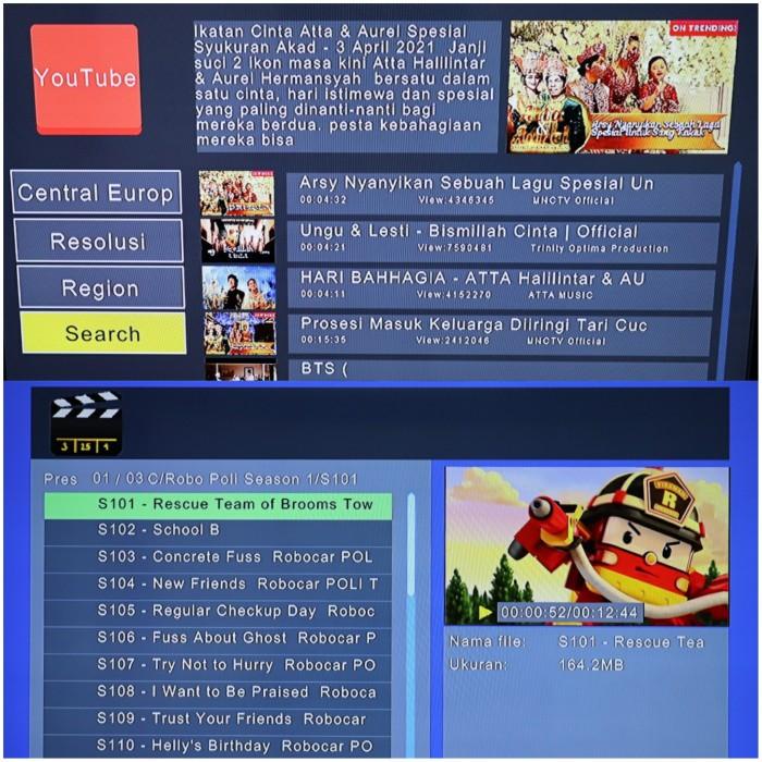 Receiver TV Digital DVB-T2 terrestrial