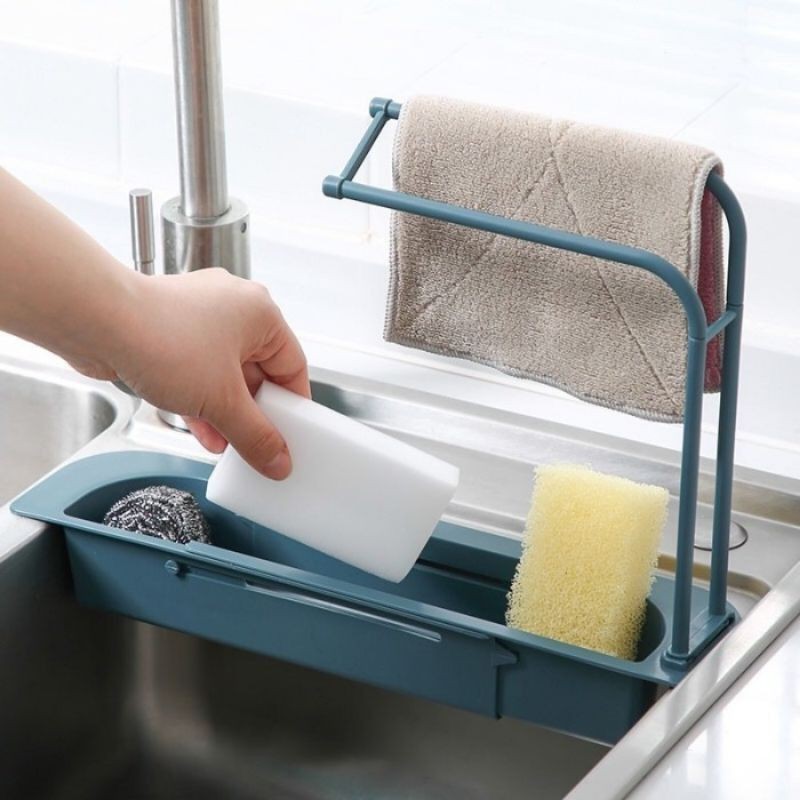 RAK GANTUNG WASTAFEL SERBA GUNA/RAK GANTUNG CUCI PIRING SABUN RAK WASTAFEL DAPUR SERBAGUNA WADAH SPONS GANTUNGAN KAIN LAP KITCHEN SINK STORAGE RACK FLEXIBLE