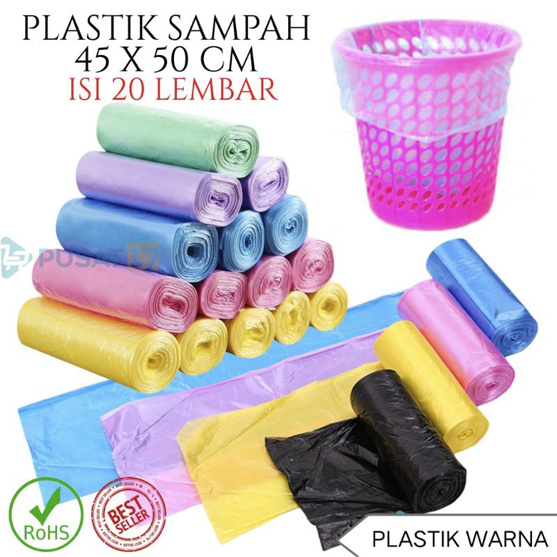 KANTONG PLASTIK SAMPAH MURAH 45 x 50 (plastik poop)