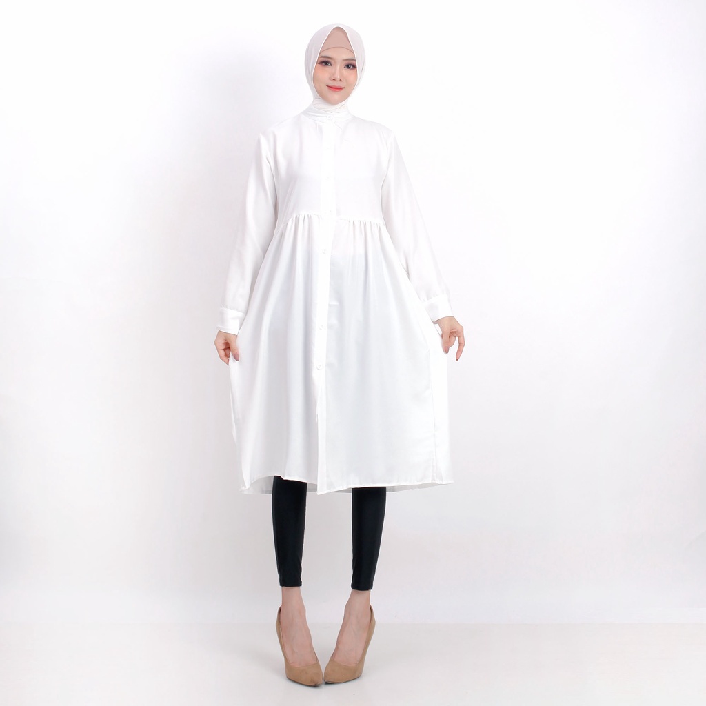 LONG TUNIK KEMEJA POLOS WANITA BUSUI 801