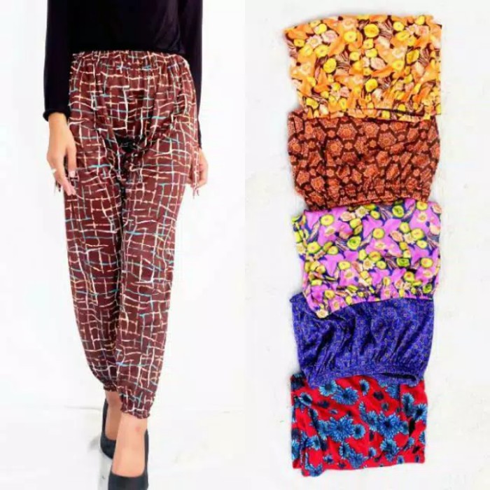 Jogger Pants Cumi Hyget Celana Dalam Gamis Celamis Kerut Motif Anggun Murah