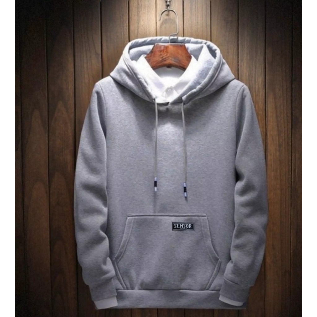 Switer Hoodie Pria Polos Ukuran Jumbo XXL - 3XL /  Hoodie Cowok Distro Original