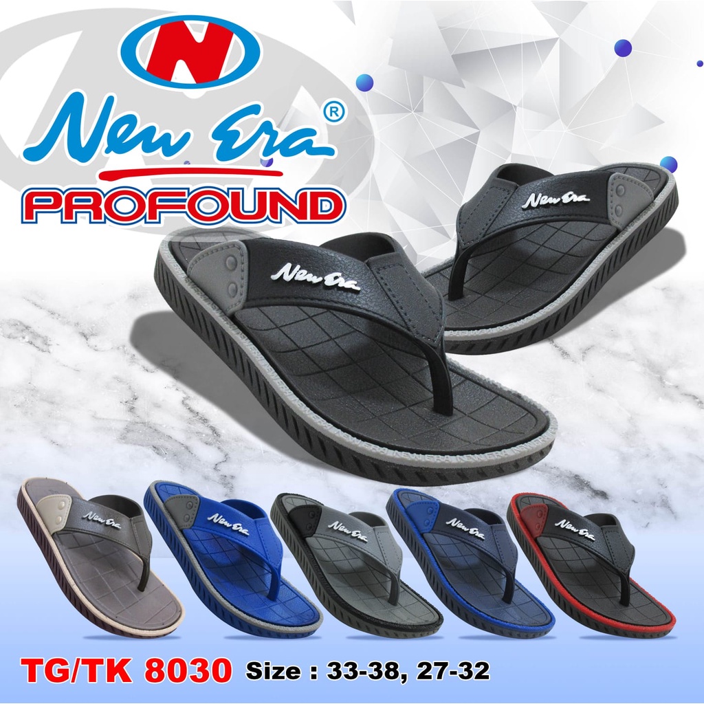 gos NEW ERA TG 8030 Sandal Japit Karet Anak Laki-Laki Sendal Pria Anti Slip Original