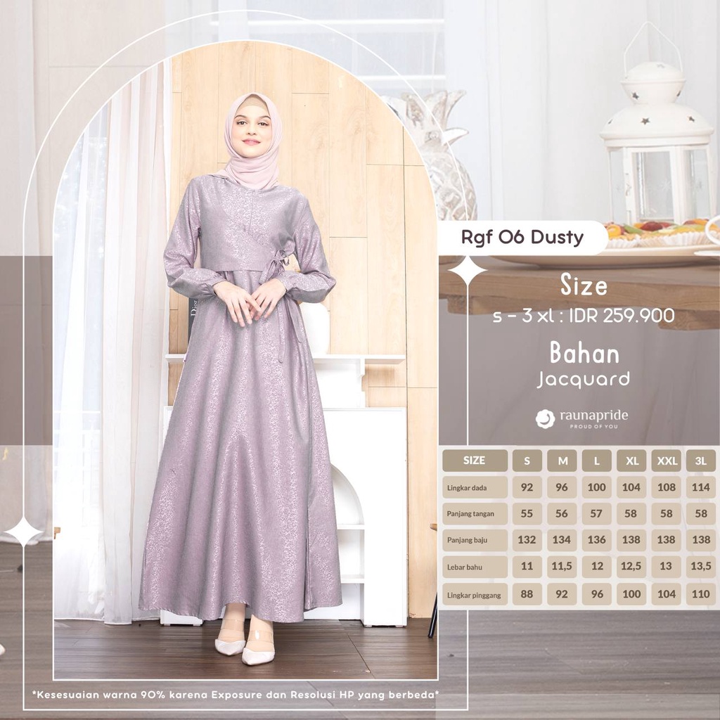 Rauna Sarimbit Keluarga / SR - 06 Dusty / Fashion Muslim