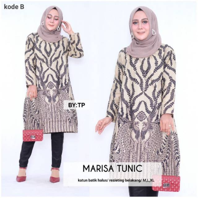 Batik Tunik Marisa/Tunik Murah/Tunik Batik Murah/Atasan Batik/Tunik Batik/Batik Atasan