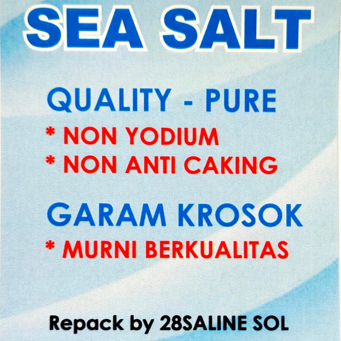 

Fe0Gg 300Gr Natural Sea Salt Organic Garam Laut Krosok Murni Non Yodium - Kasar/Coarse 75djgbfv