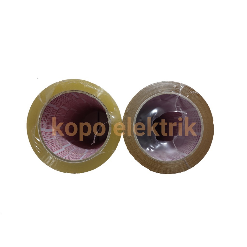 Lakban Daimaru Tebal OPP Tape Super Bening / Coklat Buat Packing