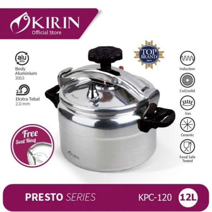 """] KIRIN KPC-120 PRESSURE COOKER - Presto 12 LITER