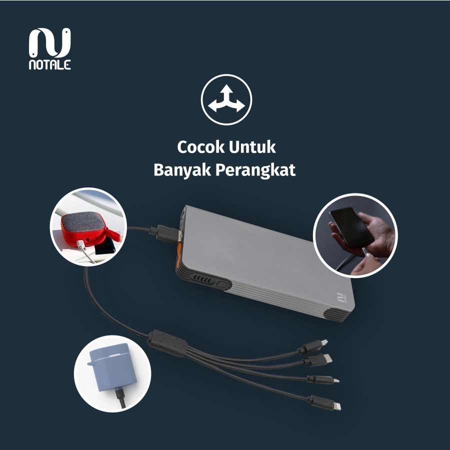 Notale Car Jumper Starter Powerbank 12000mAh NTL-CJ372 - Garansi Resmi