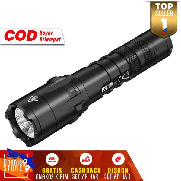 ¢849¨ NITECORE P20UV V2 Senter White+UV LED CREE XP-L2 V6 1000 Lumens fluorescence Nyala Dalam Gelap