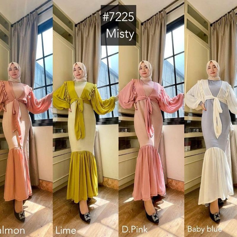 READY STOCK  MISTY DRESS MK #7225 ORIGINAL