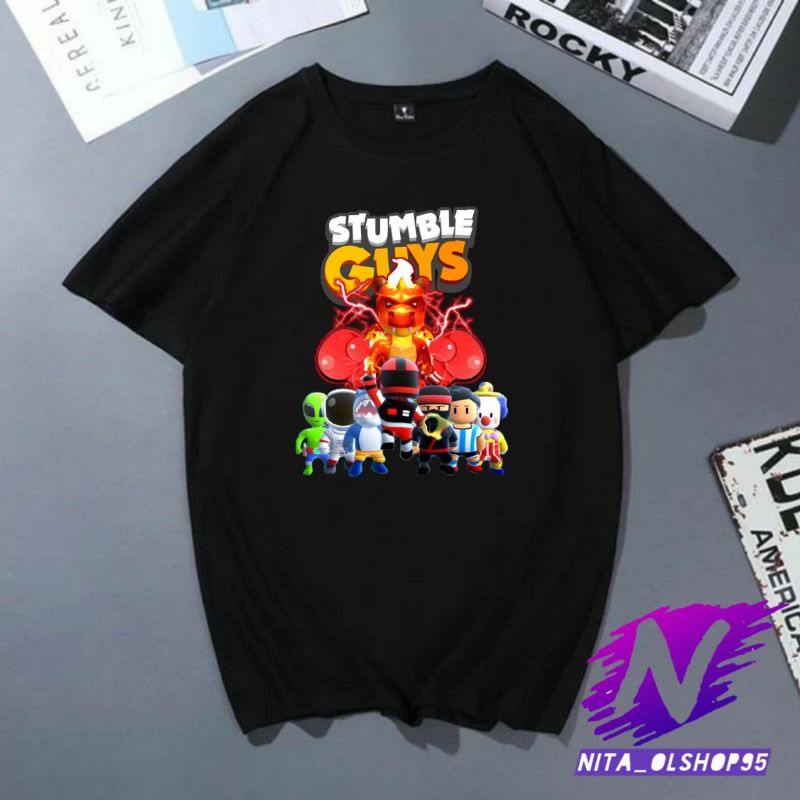 baju anak kaos anak atasan anak laki laki dan perempuan kaos stumble guys naga elektron