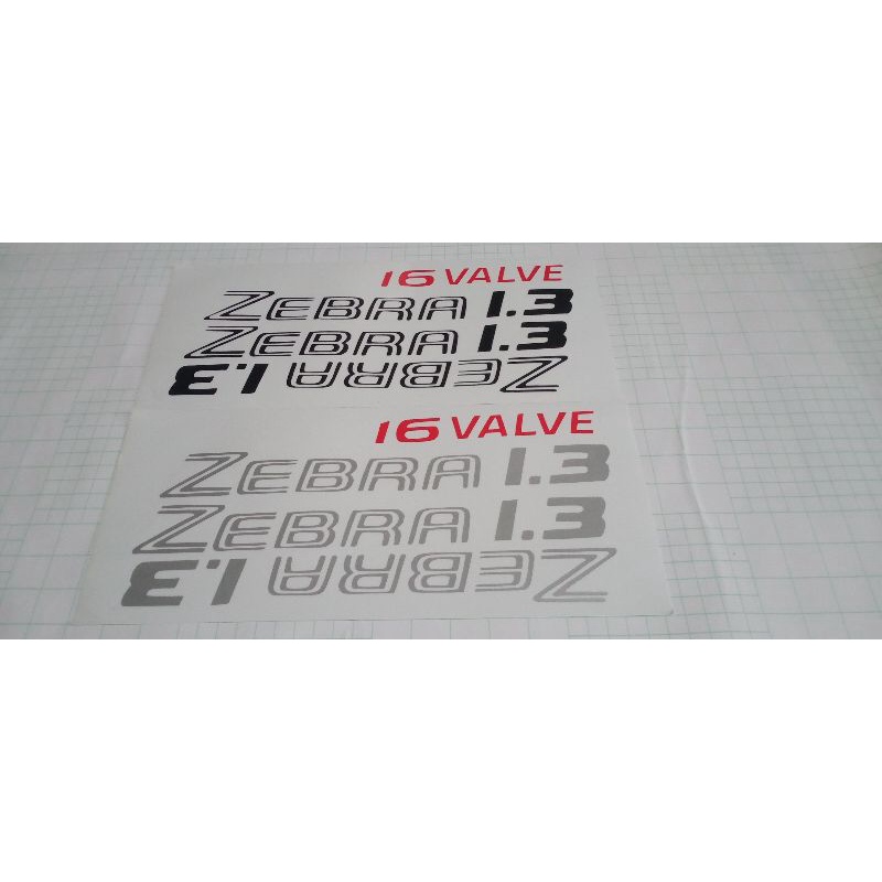 STIKER 16 VALVE PINTU ZEBRA 1.3