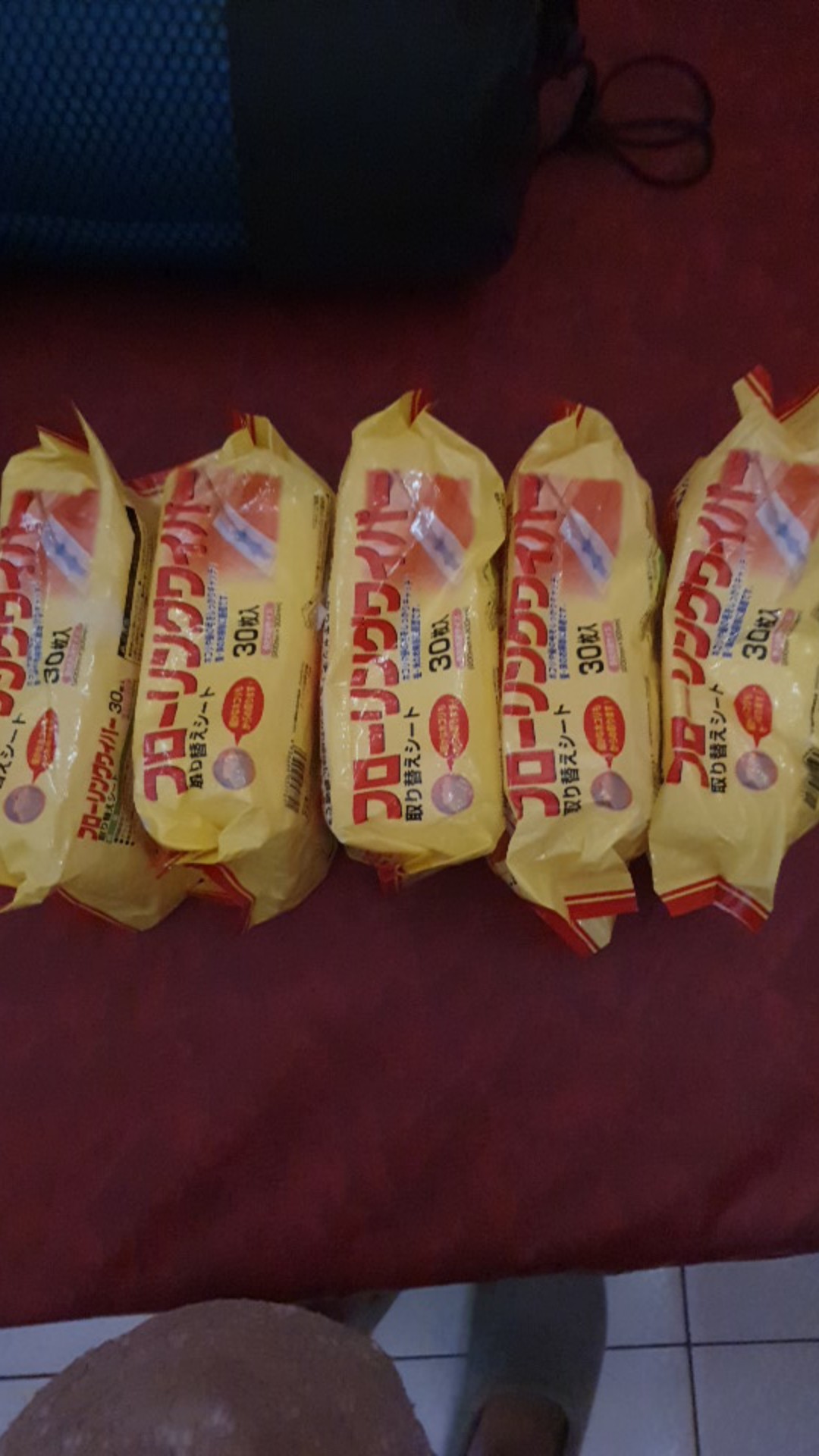 Kain Tisu Pel Statis Basah / Kering Untuk Pembersih Lantai Sekali Pakai