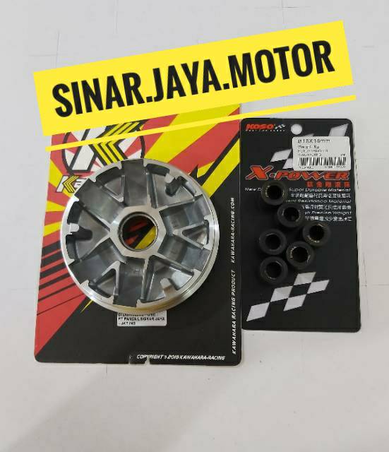 Rumah pully pulley plus roller scopy fi beat fi vario 110 kawahara koso