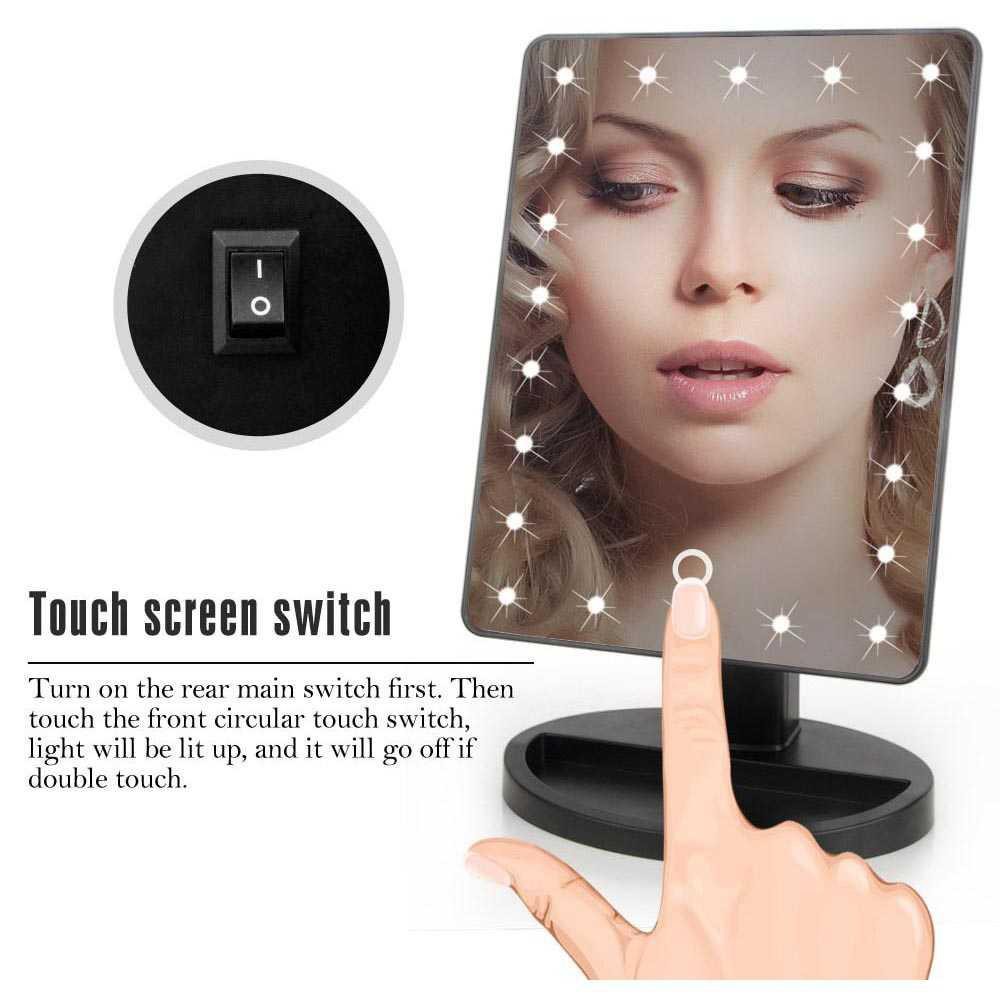 Biutte.co Cermin Makeup Mirror 22 LED Light - A3106