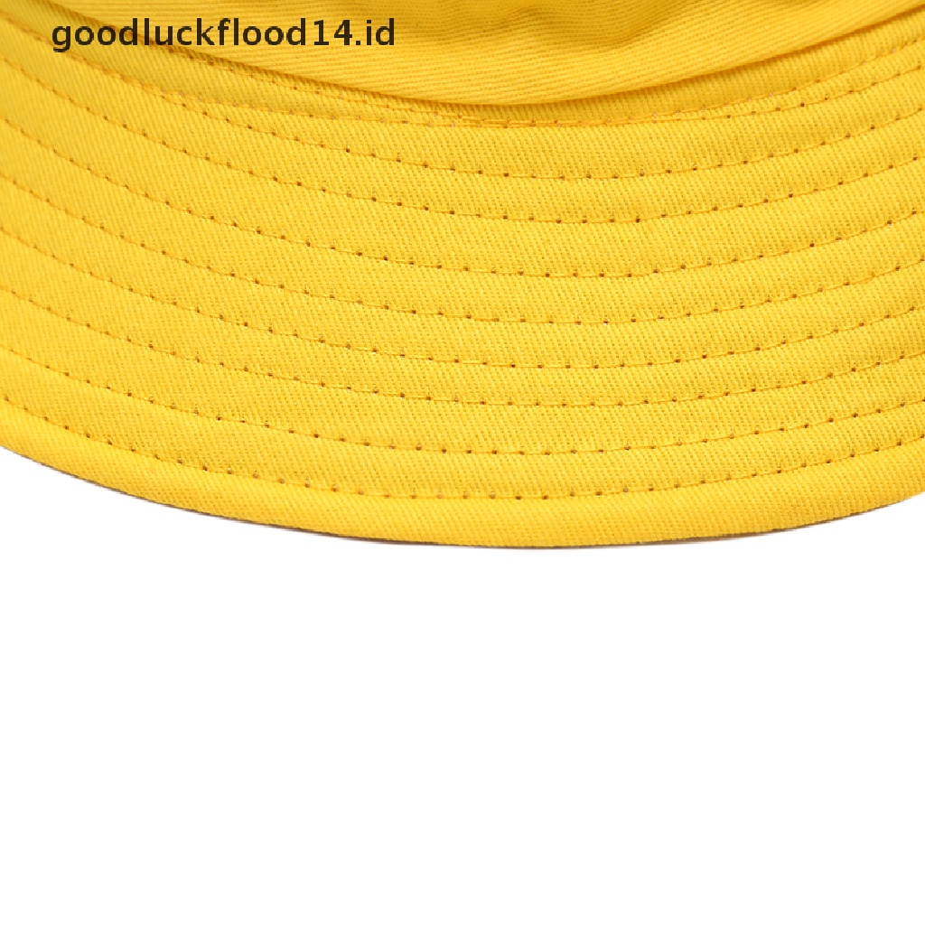 [OOID] Fashion Women Breathable Double-Sided Cotton Bucket Hat Hunting Fishing Sun Cap ID