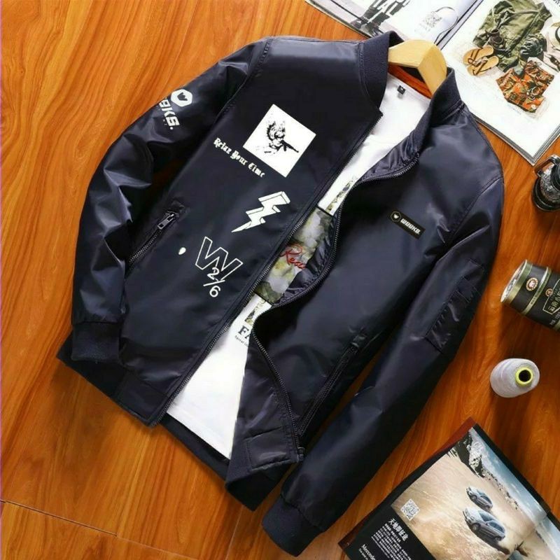 [COD] jaket taslan pria_jaket waterfroop/anti air_jaket taslan