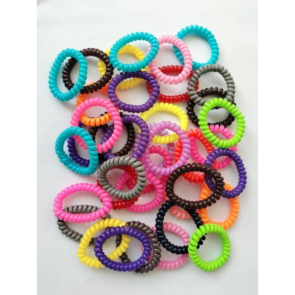 Ikat Rambut Kabel Motif corak /polos