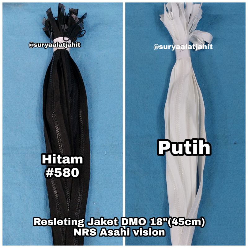 Resleting Jaket 45cm DMO NRS Asahi vislon @1lsn rp.29.000/12pcs