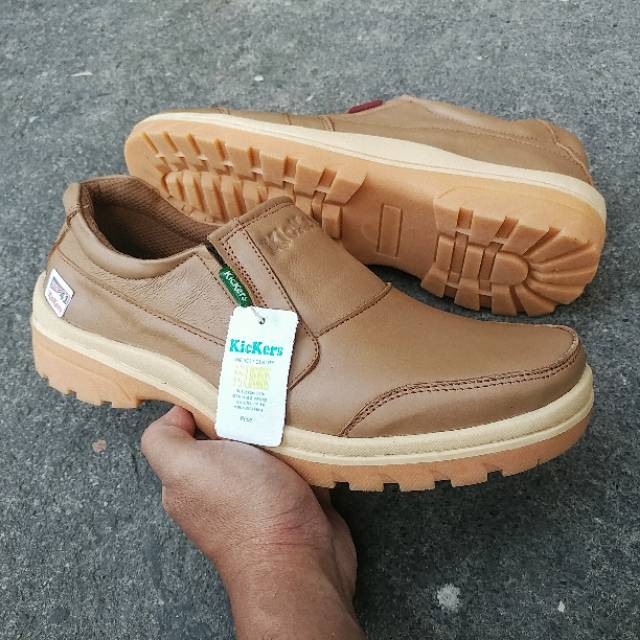 Kickers Sepatu Casual Kasual Kulit Asli Pria Murah Gaul Kode F.19