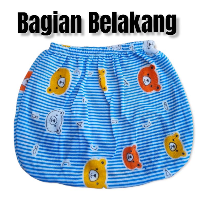 Bisa COD 6PCS Celana Kacamata Bayi Salur Motif Sablon Animal Bahan TC