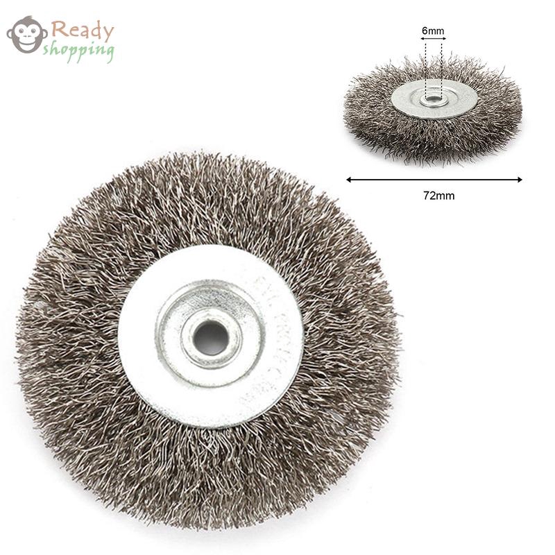 Practical 6mm Professional Accessories 3 Inch 72mm Stainless Steel For Bench Grinder Abrasive Wire Shopee Indonesia