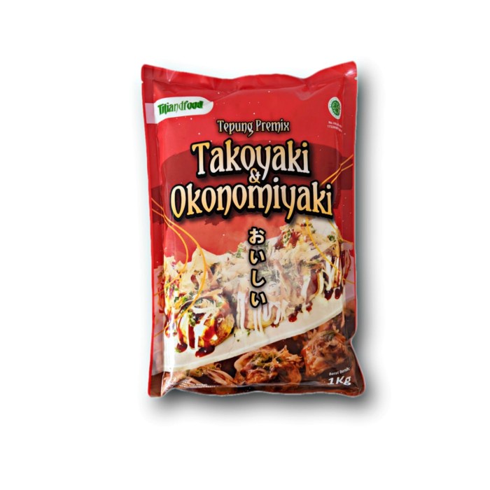 

PROMO [COD] Tepung Premix Takoyaki Dan Okonomiyaki Titiandfood 1kg