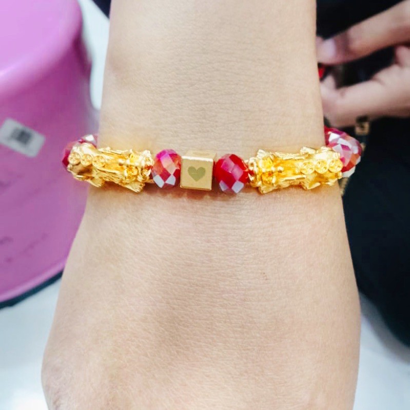 gelamg tangan wanita //gelang pixu //perhiasan wanita //gelang kristal