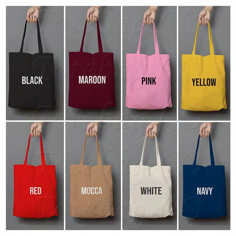 { 1 KG BISA MUAT 10PCS  } D003 TOTE BAG TAS FASHION TAS KAIN KANVAS MOTIF 30*35 - K.A.B