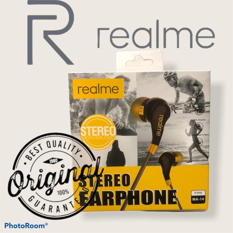 HF HEADSET REALME MA-14 SUARA BAGUS PACKING IMPORT