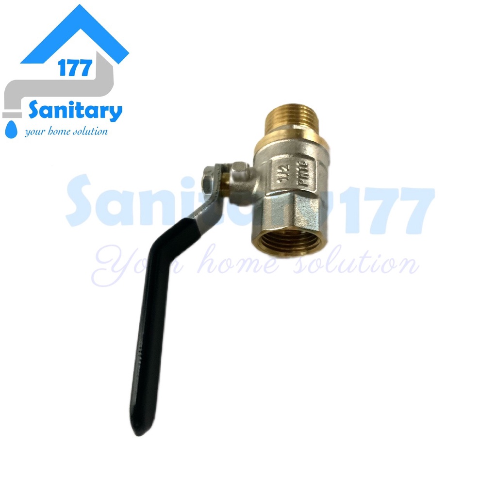 Ballvalve Kuningan Frap 1/2 inch drat Luar dalam - Stop Kran keran air 3/4 inch sambungan pipa ball valve brass tebal two way valve tebal