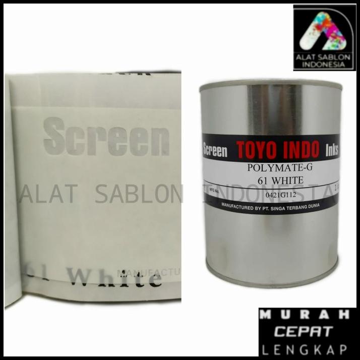 

Vanila | Tinta Toyo Polymate White G61 Putih Tinta Sablon Plastik 1Kg