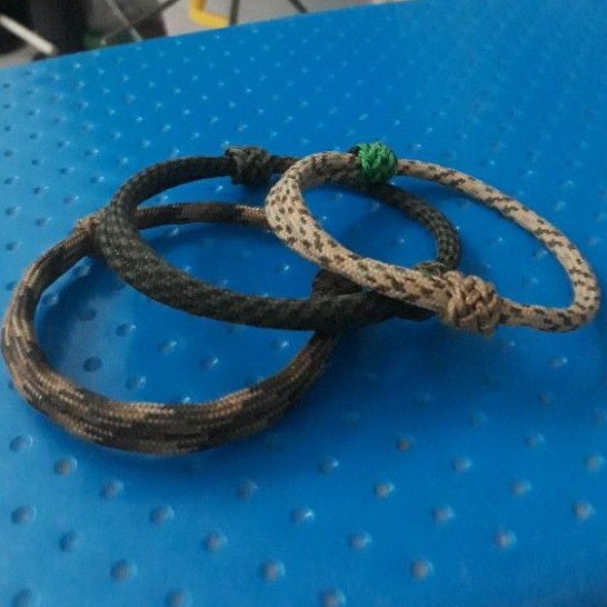 Gelang Paracord ATWOOD Simpel Adjustable dengan Gaucho Beads