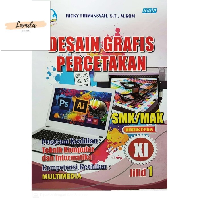 BUKU DESAIN GRAFIS PERCETAKAN SMK Kelas 11 | Shopee Indonesia