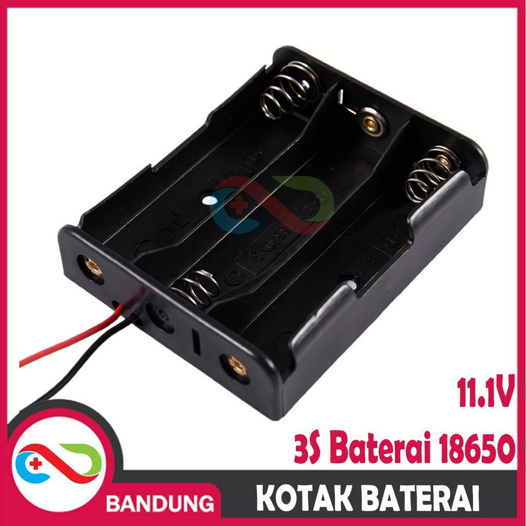 KOTAK BATERAI 18650 BOX 3S 11.1V LITHIUM BATTERY