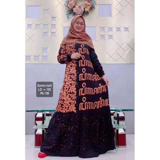 gamis twill by inayah / gamis inayah / gamis twill