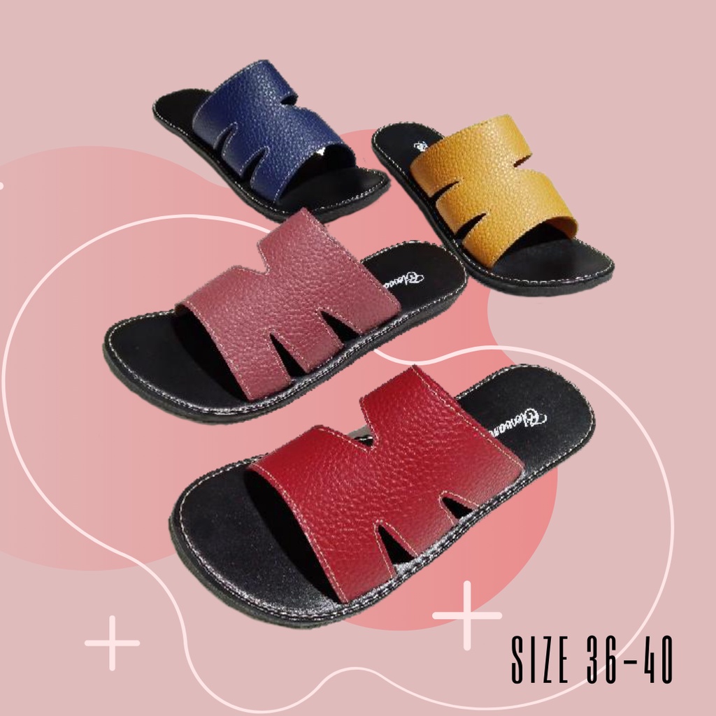sandal kulit papirut Sandal wanita Papirut Sandal Wanita Papirut Sandal slop Sandal Slip Sandal Flip