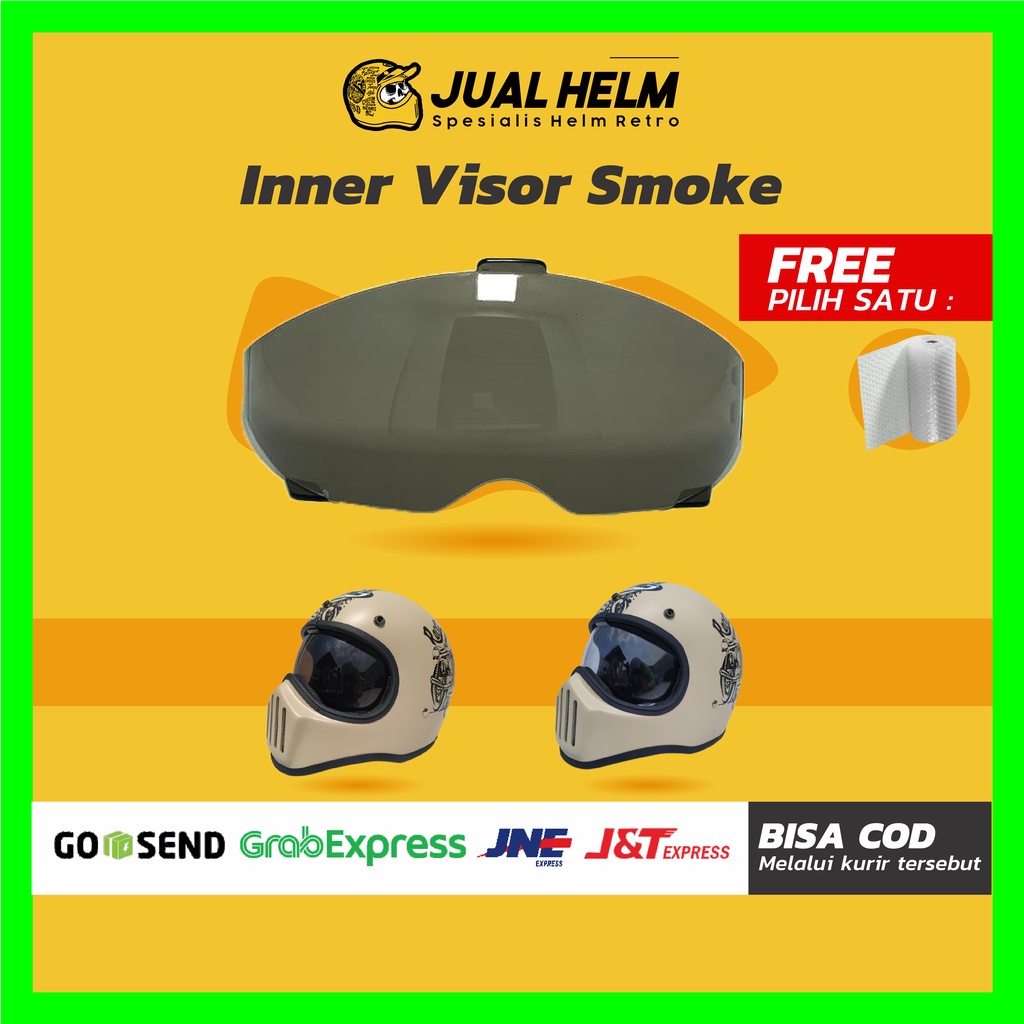 Visor Helm Cakil ( Inner Visor Cakil/Helm Vespa / Helm Retro / Helm Bogo )