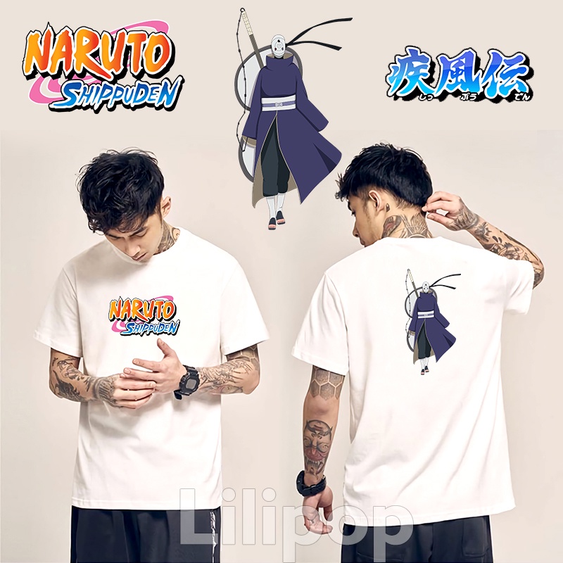 Lilipop Kaos Pria Naruto Boruto Sasuke Baju Distro Basic Tshirt Kasual