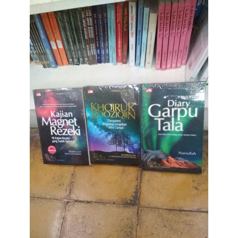 Paket 3 Buku Nasrullah - Kajian Magnet Rezeki + Khoirur Roziqin + Diary Garpu Tala