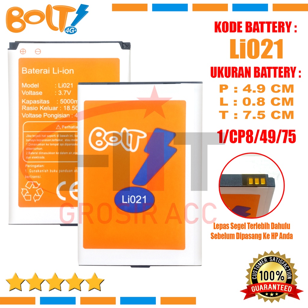 Baterai Battery Double Power Bolt Orion 4G Li021 / MV1/ Movimax