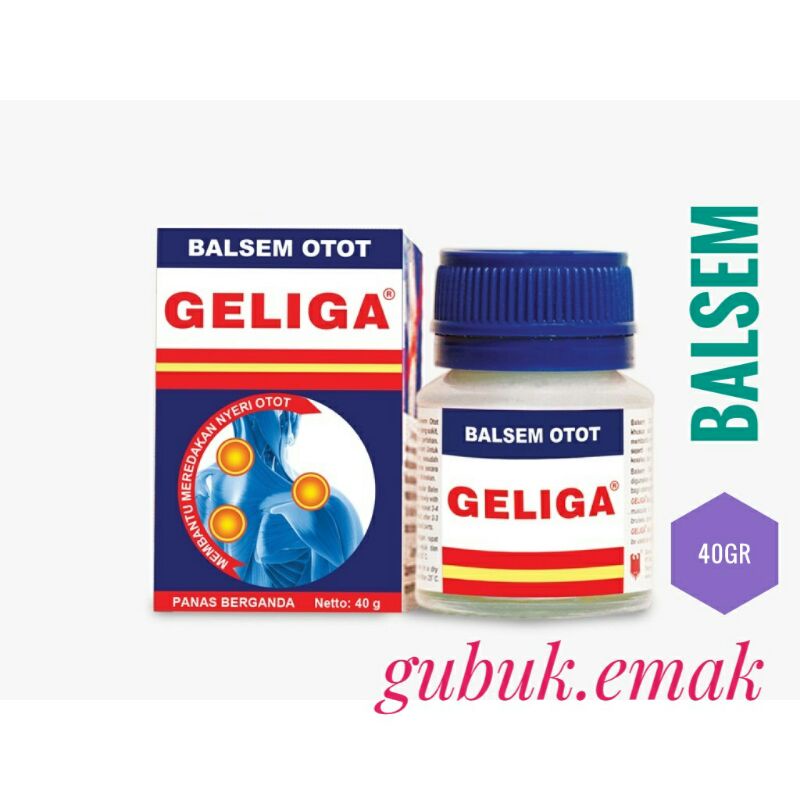 Balsem Otot Geliga 40 gram Kemasan 40gr 40gram 40gr