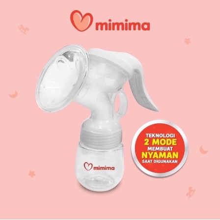 Pompa Asi Manual Breast Pump Mimima BKA 2 Mode Pijat &amp; Perah