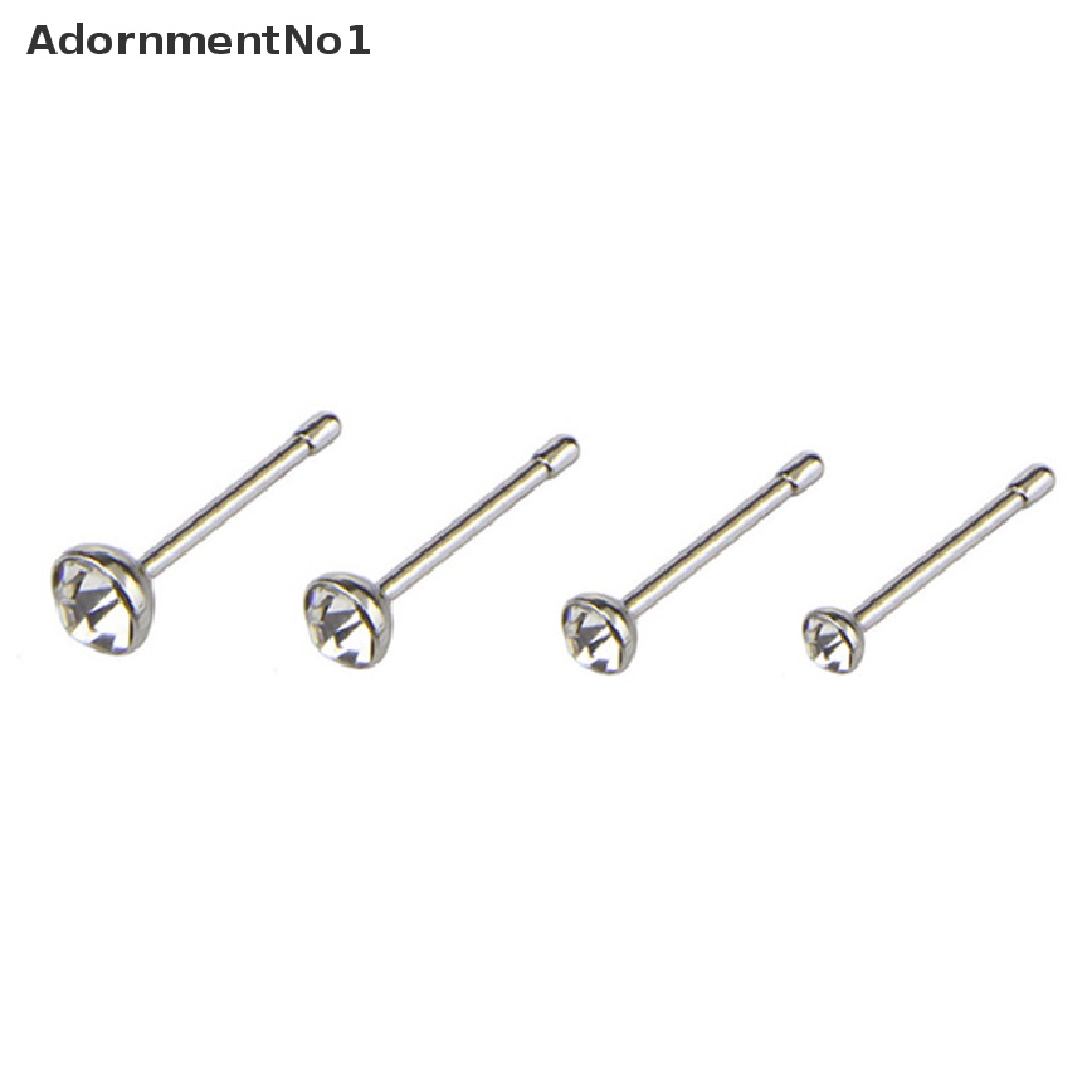 (AdornmentNo1) 14pcs / Set Cincin Tindik Hidung / Tubuh Bahan Stainless Steel Untuk Pria / Wanita