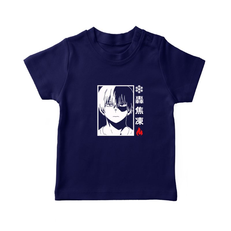 Kaos Anak Shoto Todoroki cotton combad 30s