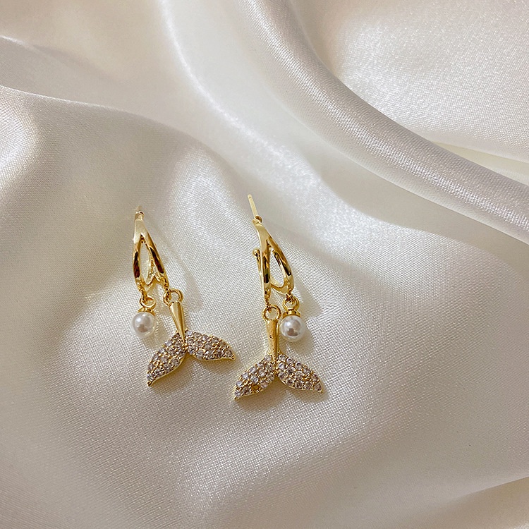 Anting Korea Mermaid Mutiara Pearl Cantik Aksesoris Fashion Wanita ANT99