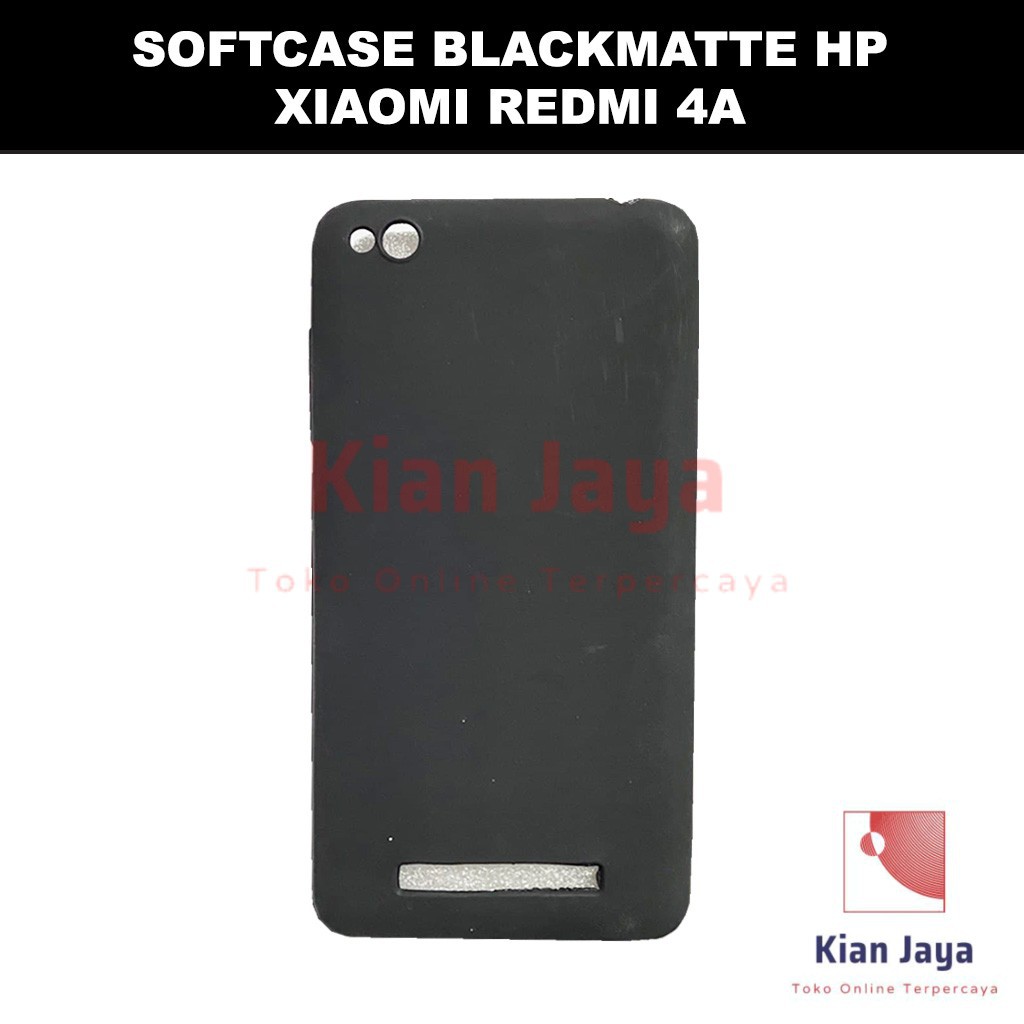 Softcase Blackmatte Handphone Xiaomi Redmi 4A Antishock, Casehp, Siliconcase, Slim Design