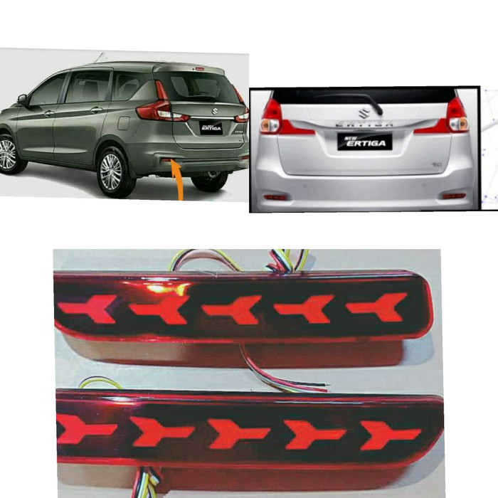 REFLEKTOR LAMPU bumper belakang SUZUKI ERTIGA / SPLASH / WAGON R / SX 4 CROSS / ALL NEW BALENO